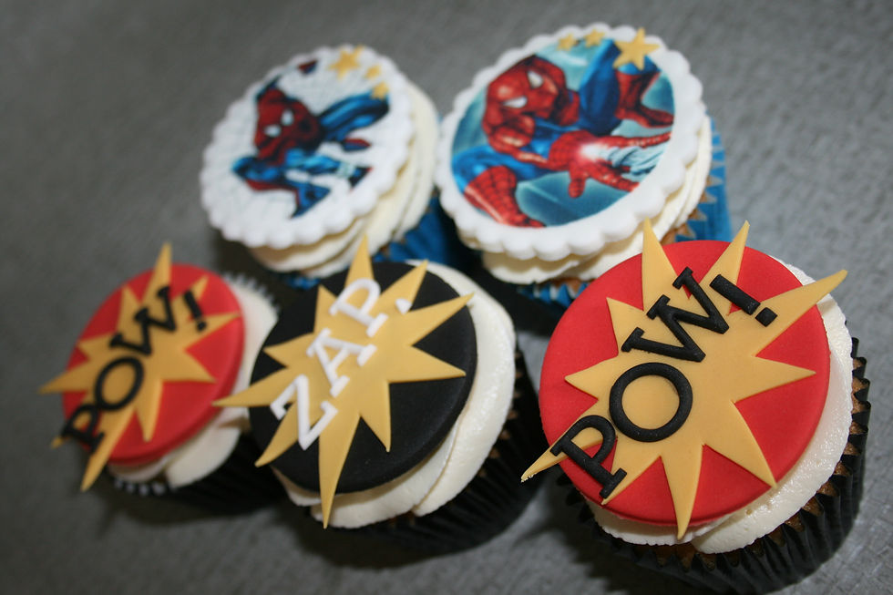 Spiderman Matching Cupcakes
