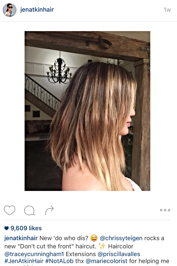 Chrissy Teigen's New Do
