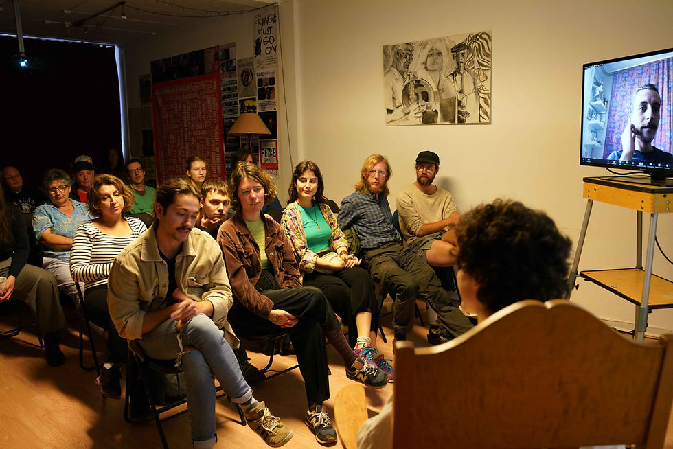 Work in progress session with our residency filmmakers!