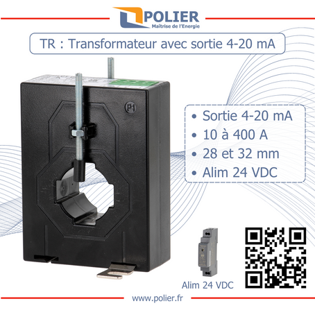 Transformateur de courant 200 A sortie 4-20 mA – TR282004200524 – vue 2