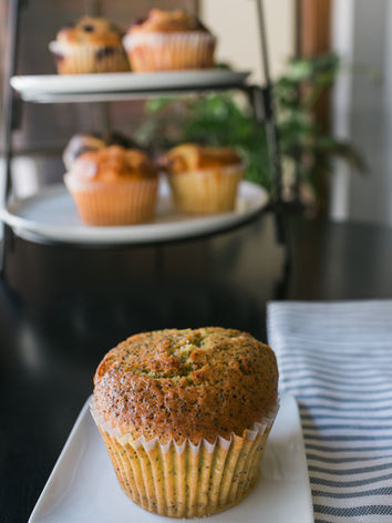 Lemon Poppyseed Muffin by Scratch KC.  Kansas City's leading gourmet kitchen and wholesale bakery.