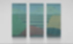 'Looking North, Midsummer 2026'. Tryptych wall hanging.