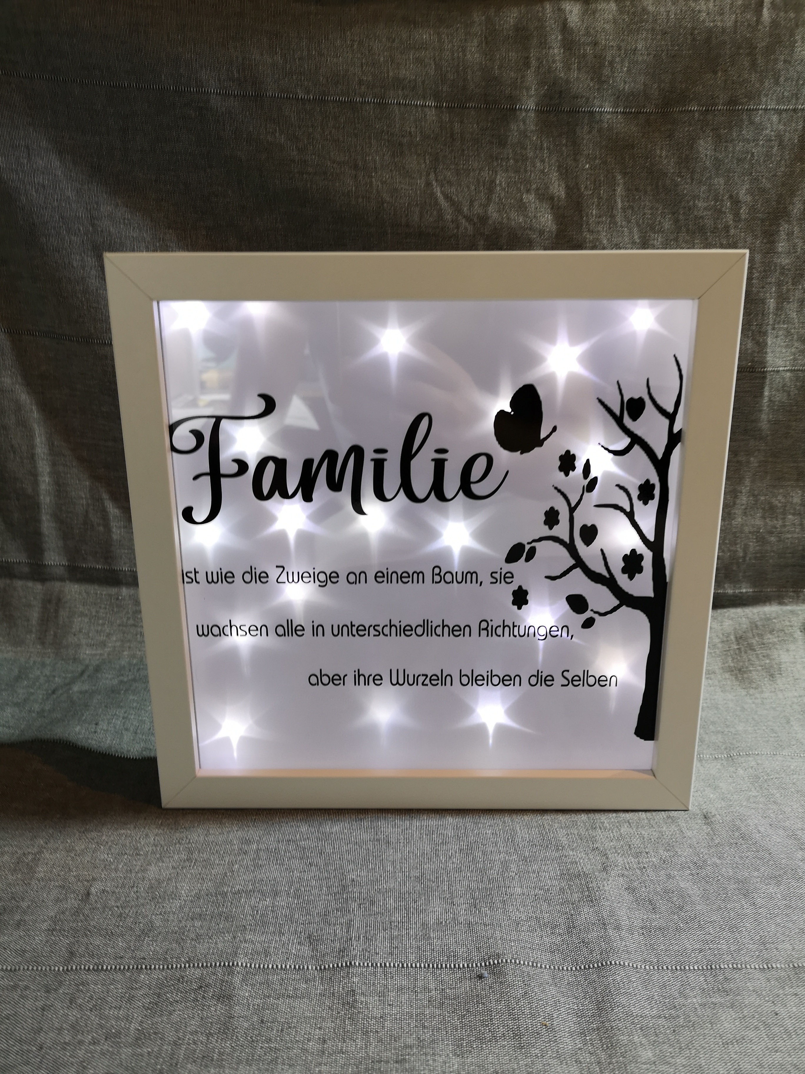 Bilderrahmen Spruch Familie ist wie ein Baum
