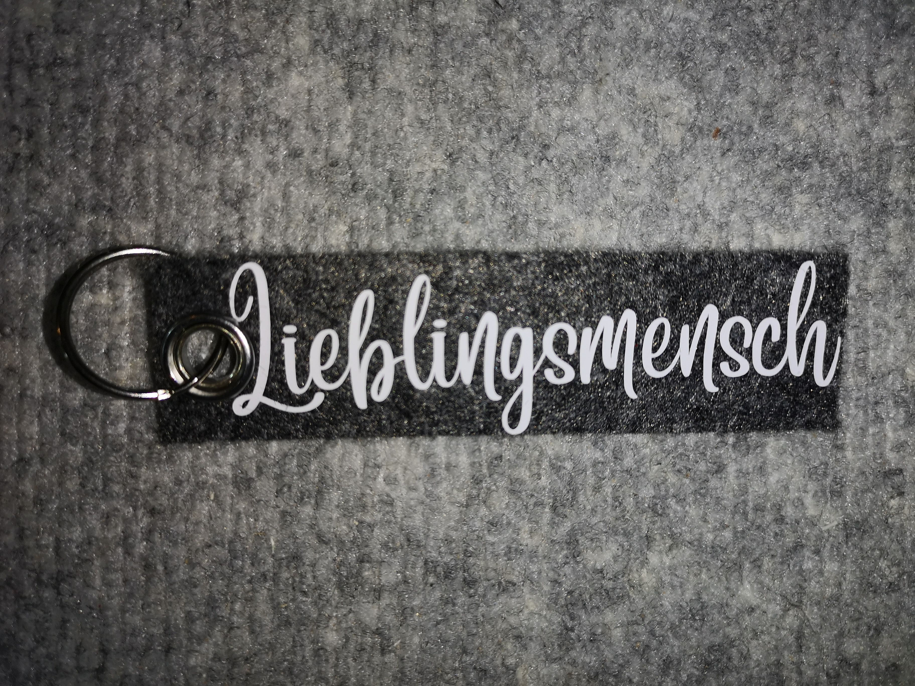 Filz Schlüsselanhänger Lieblingsmensch