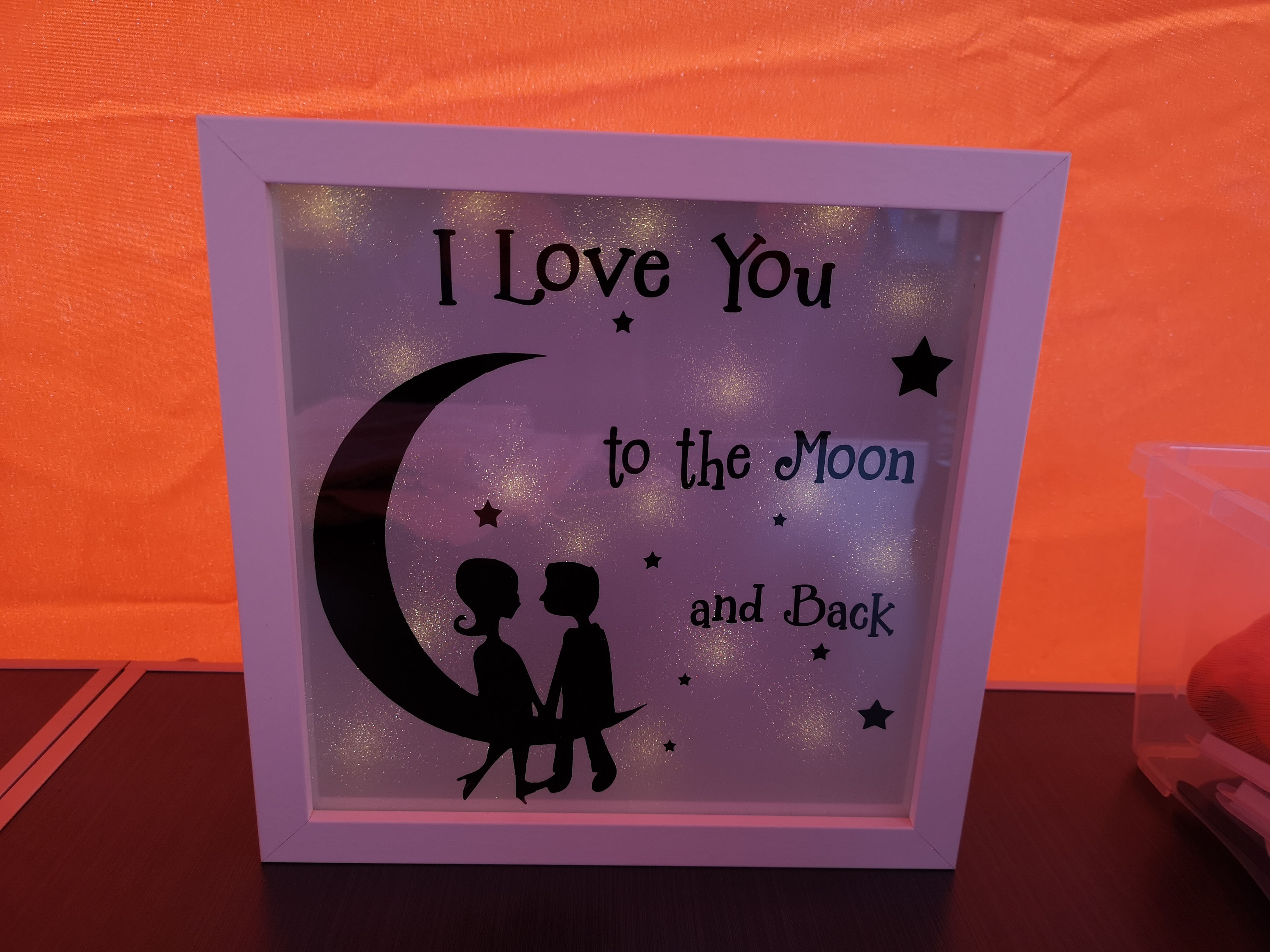 Leuchtbilderrahmen I Love YOU... 