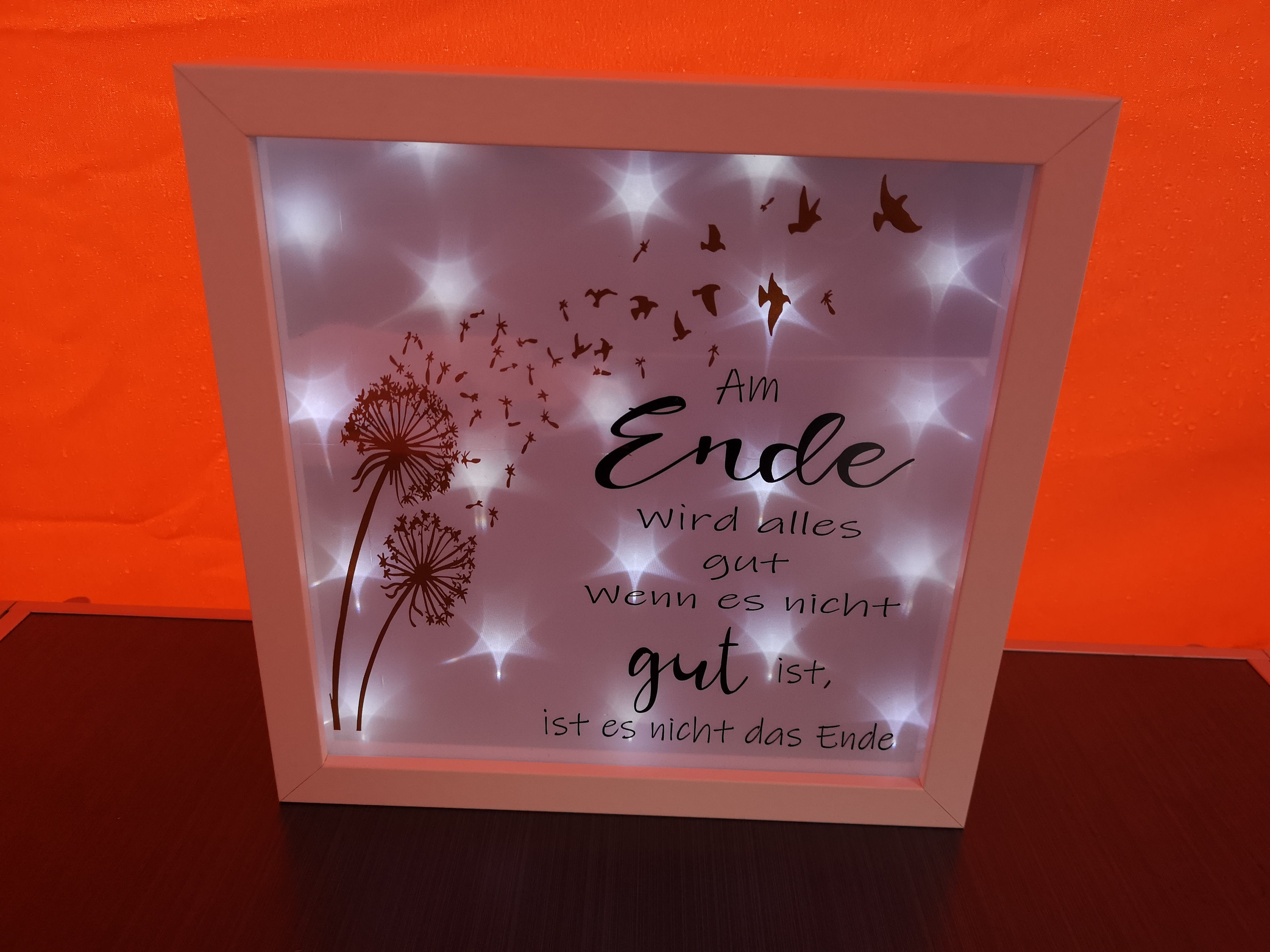 Bilderrahmen mit Spruch Am Ende ....