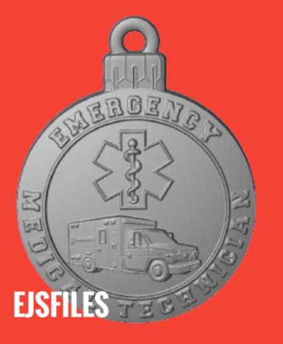 3d stl file EMT Ornament | Ej's Files