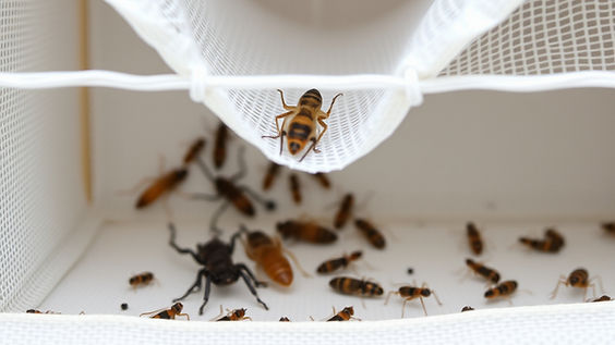 insect cage white cloth mesh have insects inside.jpg