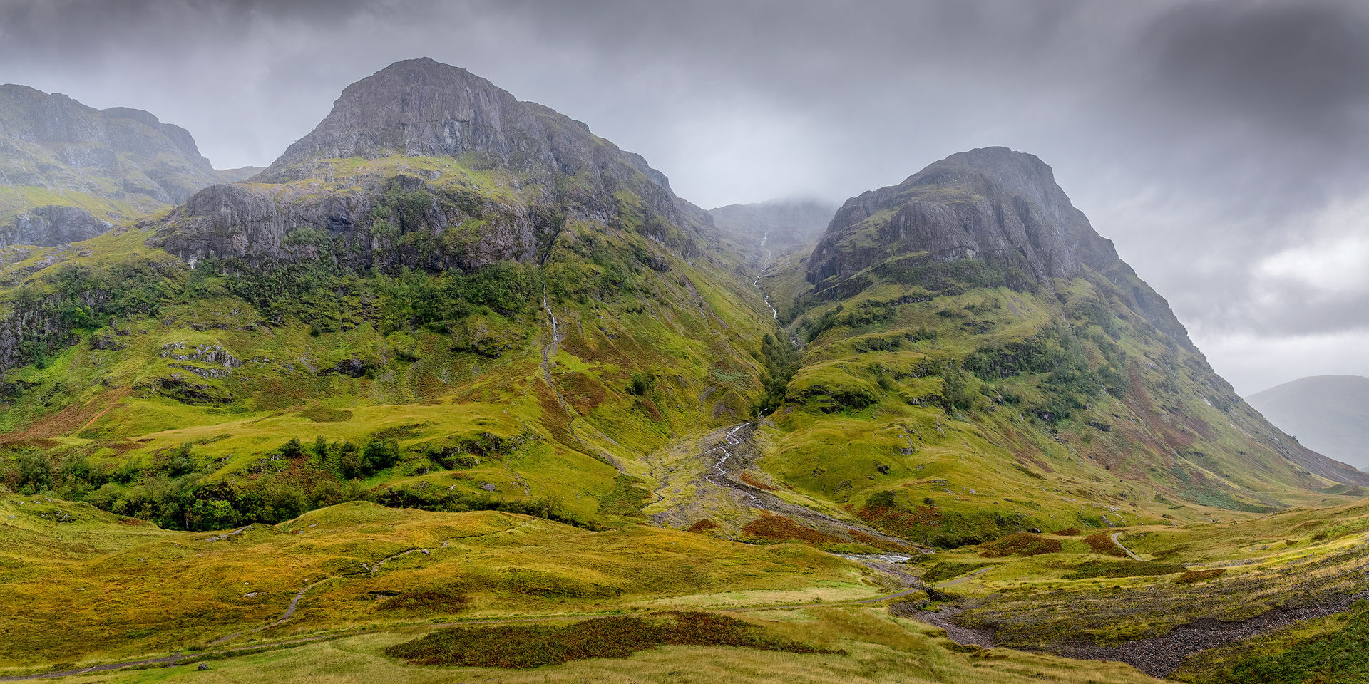 Misty Three Sisters, Glencoe, Highlands, Scotland