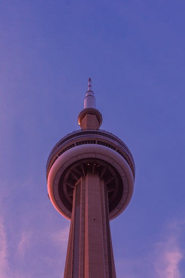 CN Tower at dusk