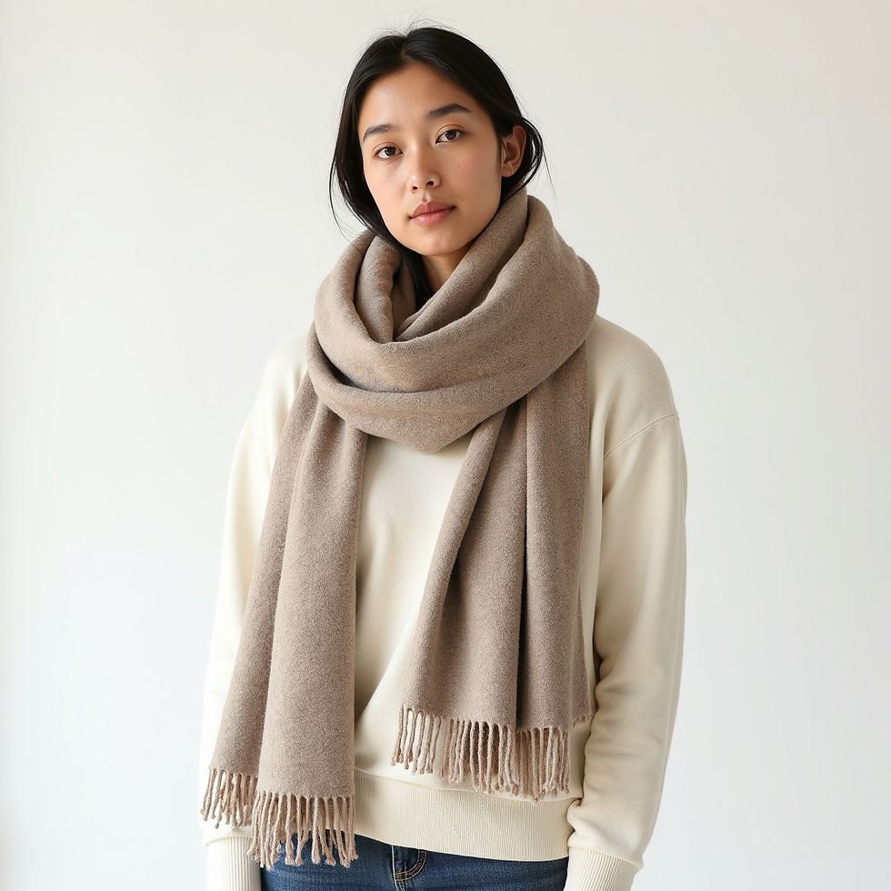Textured Wool Scarf