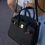 Thumbnail: Xtelier Grace Leather Handbag in Black Color