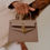 Thumbnail: Xtelier Elegance Leather Handbag in Taupe Color