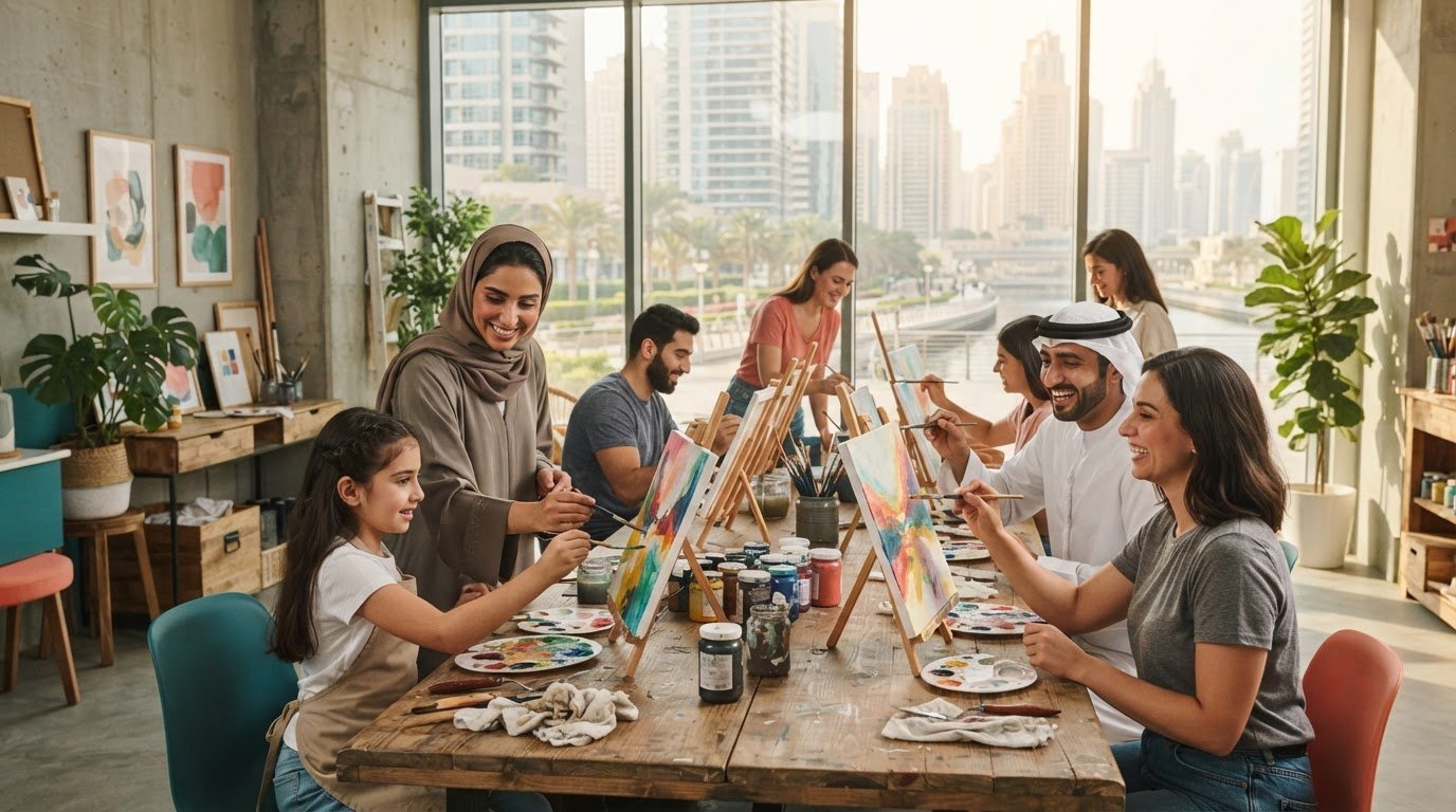 Art Workshops Near JLT for Beginner Painting Sessions