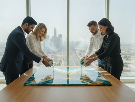 Resin Art Team Building Dubai: Foster Collaboration and Flow in 2026