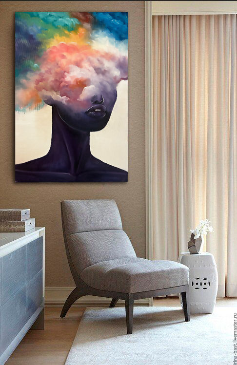 Girl in clouds