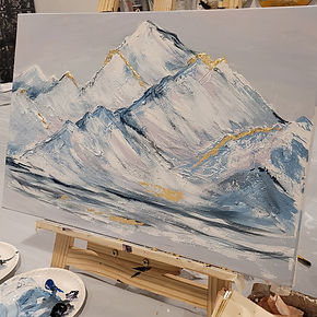 Art Therapy Acrylic with texture paste workshop