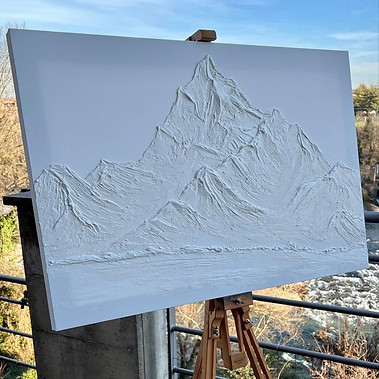 Acrylic with texture paste