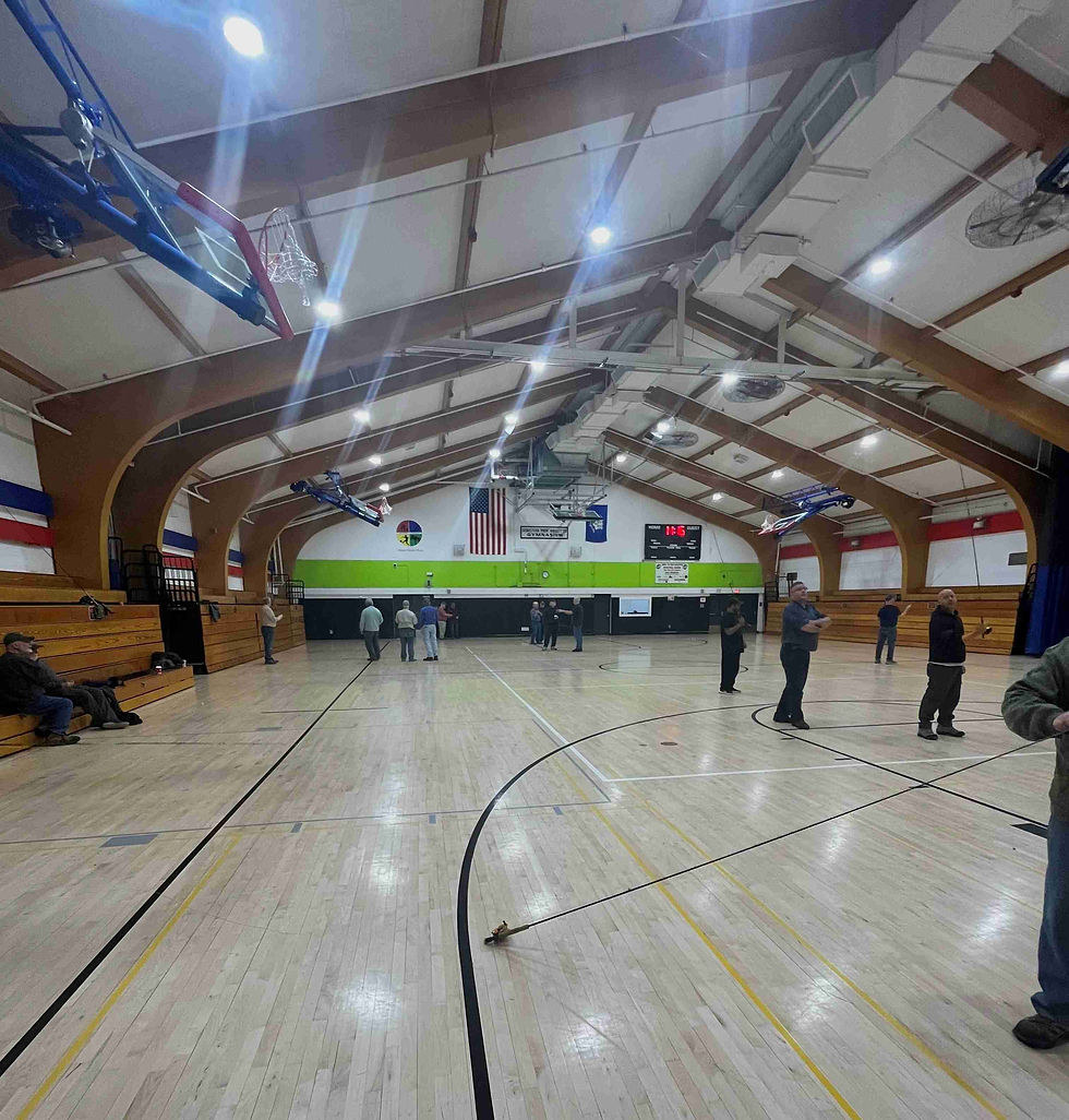 Middletown Parks and Rec allowed us to use the refurbished 1929 old high school gym.