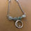 Thumbnail: Green jade and man in the moon silver necklace