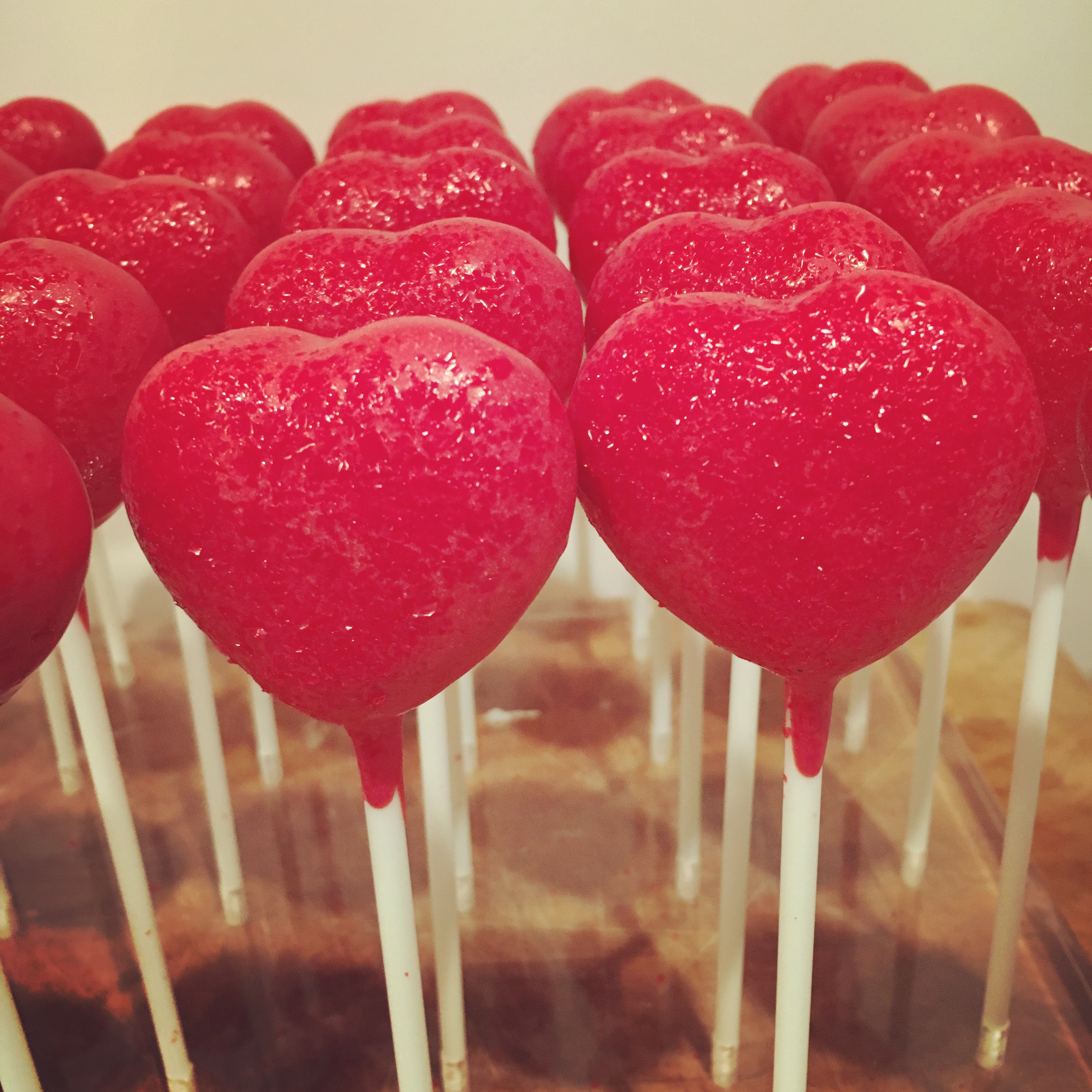 Red Sparkly Hearts