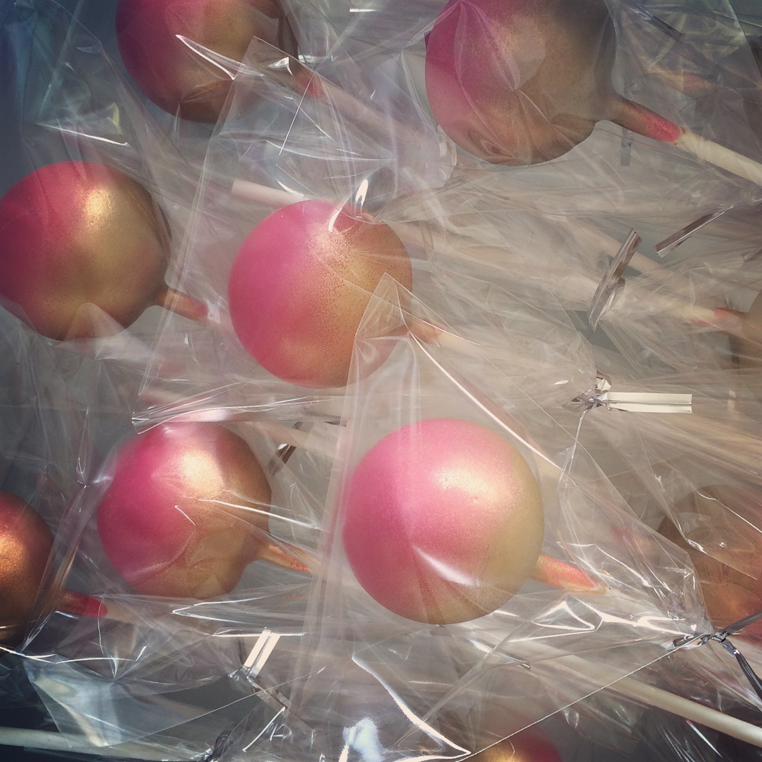 Pink and Gold Spray