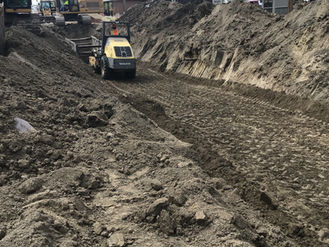 Mouse River Enhanced Flood Protection Project MI-6B Downtown Progress with the Re-Opening of Central Avenue between 4th Street NE and 6th Street NE