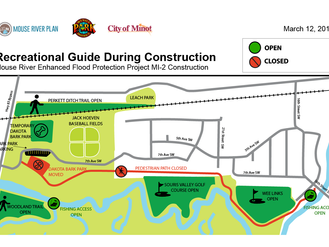 Mouse River Enhanced Flood Protection Project (MREFPP) MI-2 Construction Will Temporarily Impact Rec