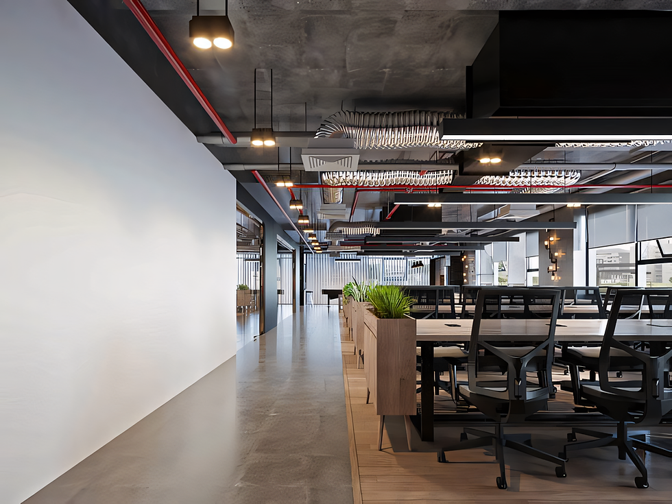 Ambiente corporativo projetado para performance, saúde mental e cultura organizacional