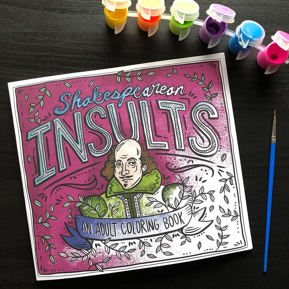 The first coloring book I ever self published