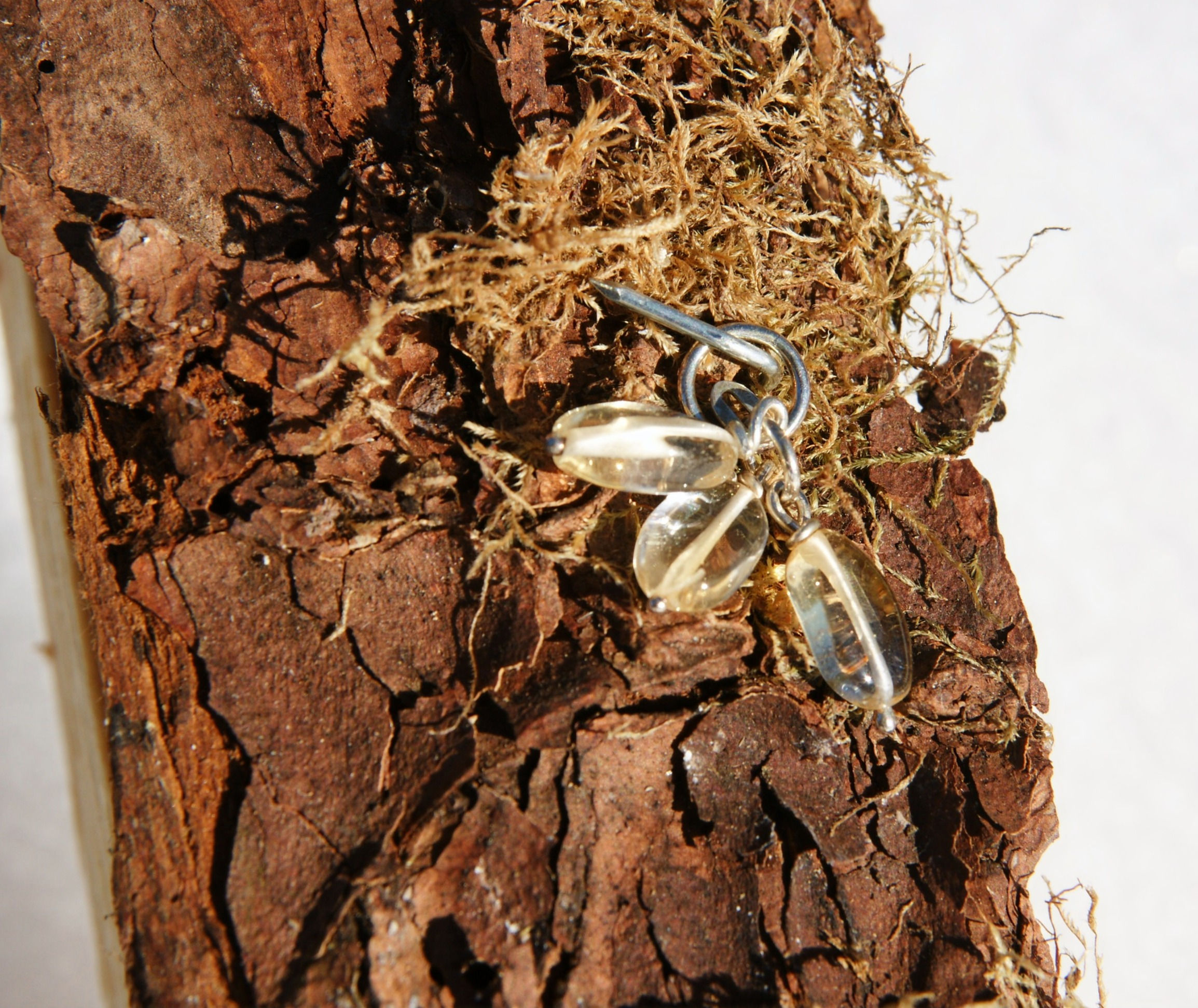 Anhänger Citrin Silber 925 mit Oese