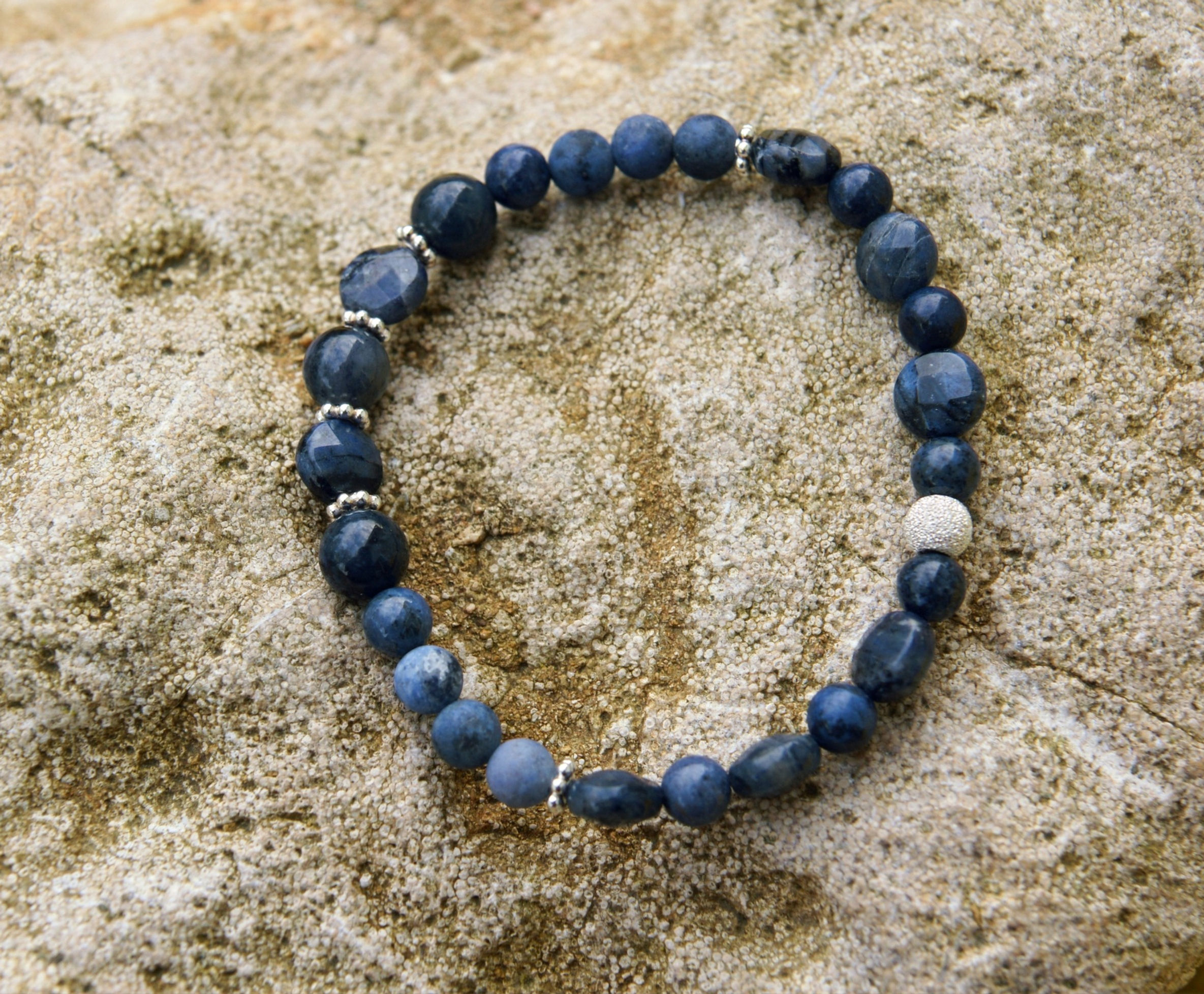 Armband Dumortierit Silber 925