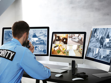 recorded footage vs live monitoring.