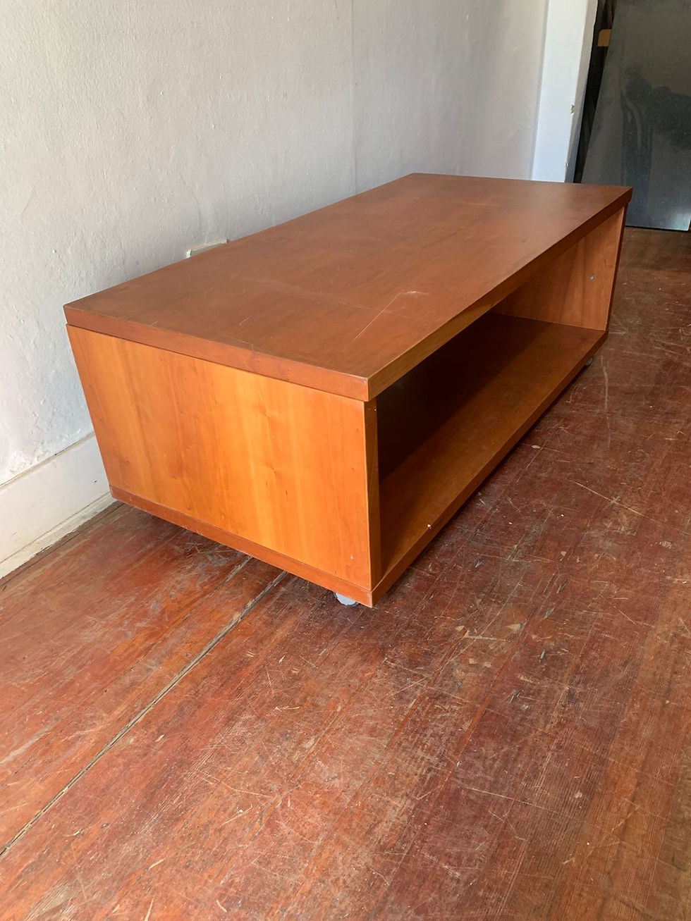 Thumbnail: Wooden Coffee Table with Storage Shelf