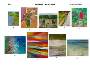 Paintings by Miriam September 2026 Newsletter