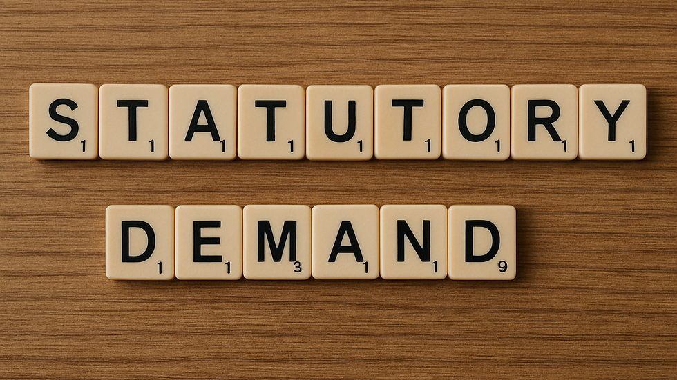 Statutory Demand 法定催债书