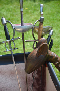 a collection of odd props