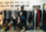 Frank Flemming and I, preparing a fitting!