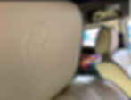 Embossed VW emblem