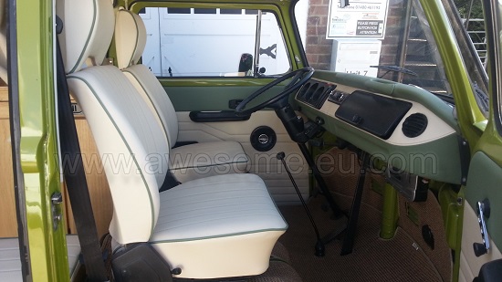 T2 Volkswagen Campervan interior