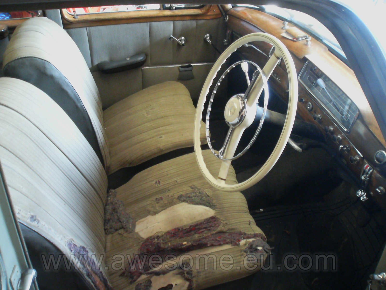 Original 1955 Mercedes Benz interior