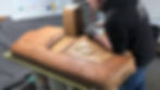 Leather car seat restoration