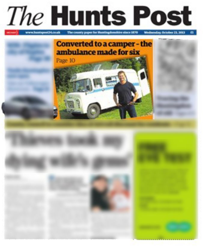 Huntspost feature