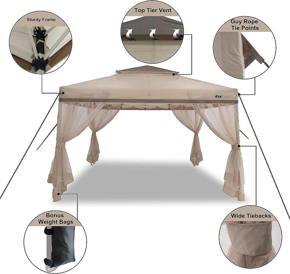 Thumbnail: EzyFast Casualway 12'x10' Patio Garden Gazebo