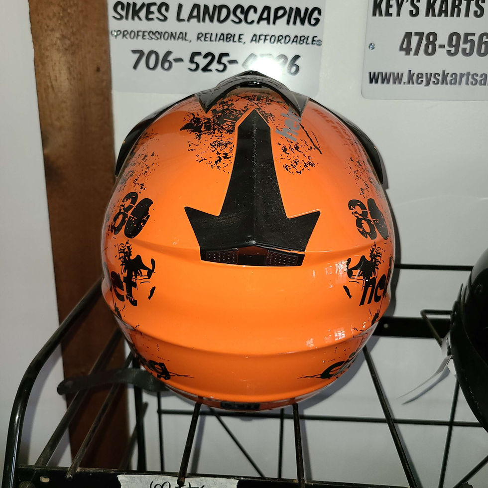 Thumbnail: Black and Orange Helmet (XL)