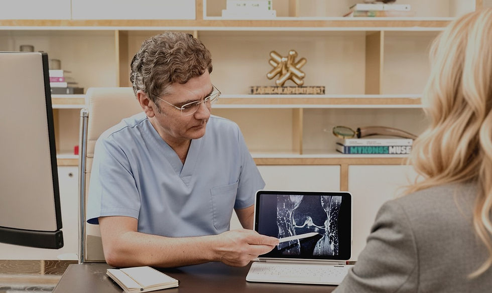 Doctor explaining hormone health and metabolic testing in London.
