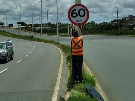 Em fase de testes por 30 dias, velocidades máximas 60km das avenidas Orlando Gomes e Pinto de Aguiar