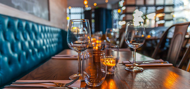 Tischdekoration im Restaurant