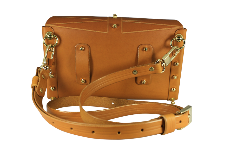 Thumbnail: Etched Belt & Across-Body Bag - Navy