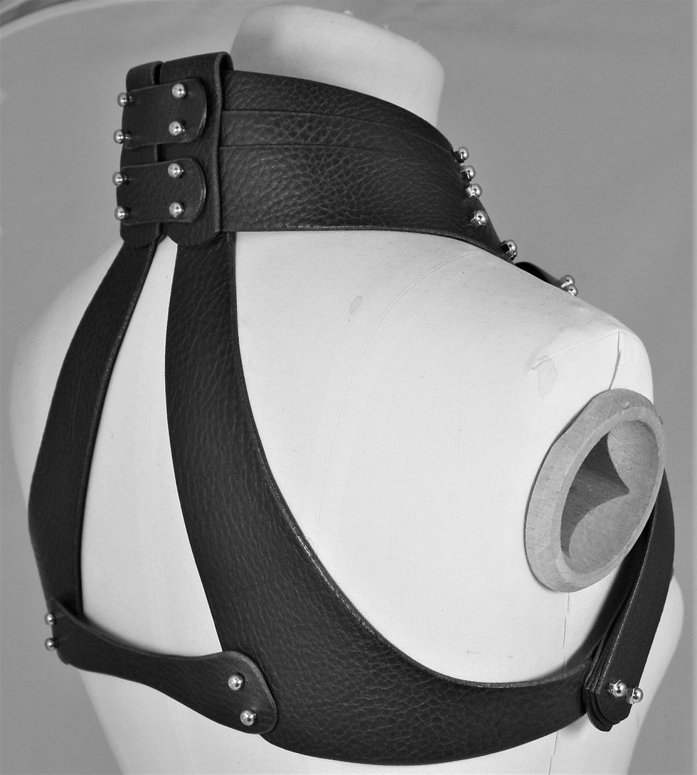 Thumbnail: Overlap Jacket - Black Cowhide